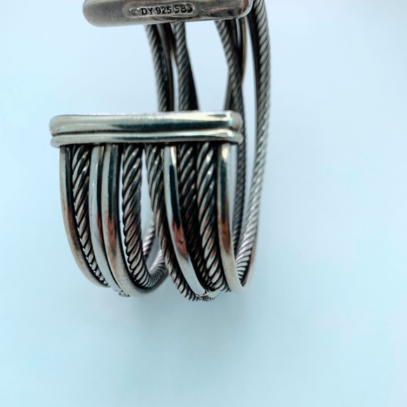 David Yurman Crossover Cuff Bracelet w/Diamonds - Picture 5 of 6